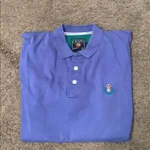 Baby blue chaps polo shirt
